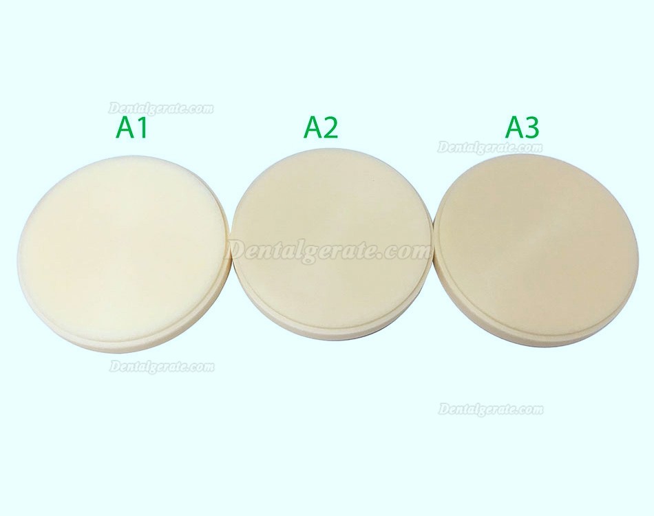 5 Stück 98mm x 12/14/16/18/20mm PMMA Ronden PMMA Fräsrohlinge (für Wieland CAD/CAM Fräsmaschine) 5 Stück 98mm x 12/14/16/18/20mm PMMA Ronden PMMA Fräsrohlinge (für Wieland CAD/CAM Fräsmaschine)
