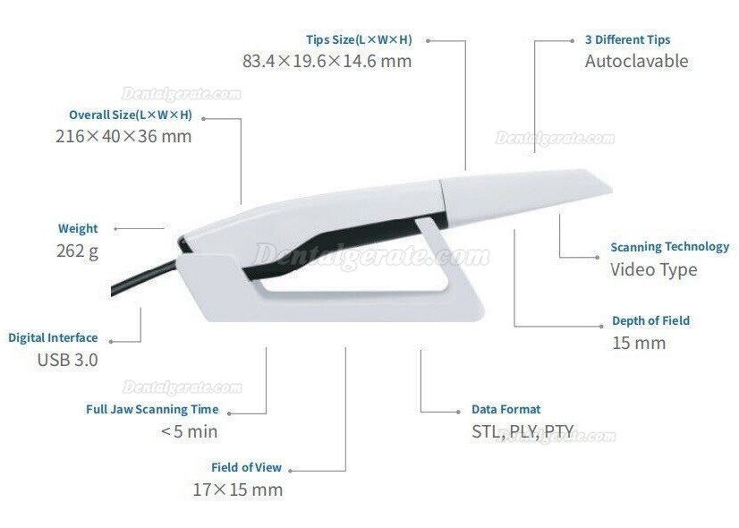PANDA P2 digitale zahnabdrücke gerät intraoralscanner mit scansoftware PANDA P2 digitale zahnabdrücke gerät intraoralscanner mit scansoftware