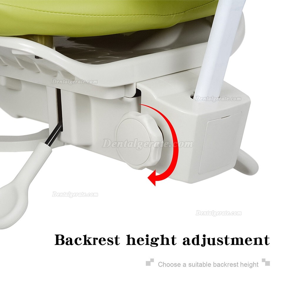 QIYUAN QY-MDS-E3 Dentalmikroskop-Bedienerhocker Ergonomischer Zahnarzt Hocker Dynamischer Sitz aus PU-Leder