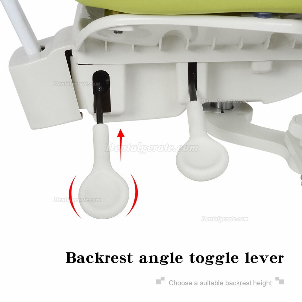 QIYUAN QY-MDS-E3 Dentalmikroskop-Bedienerhocker Ergonomischer Zahnarzt Hocker Dynamischer Sitz aus PU-Leder