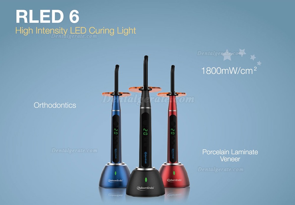 RebormEndo RLED6 Led Polymerisationslampe f&uuml;r Porzellan Laminat Furnier & Kieferorthop&auml;die