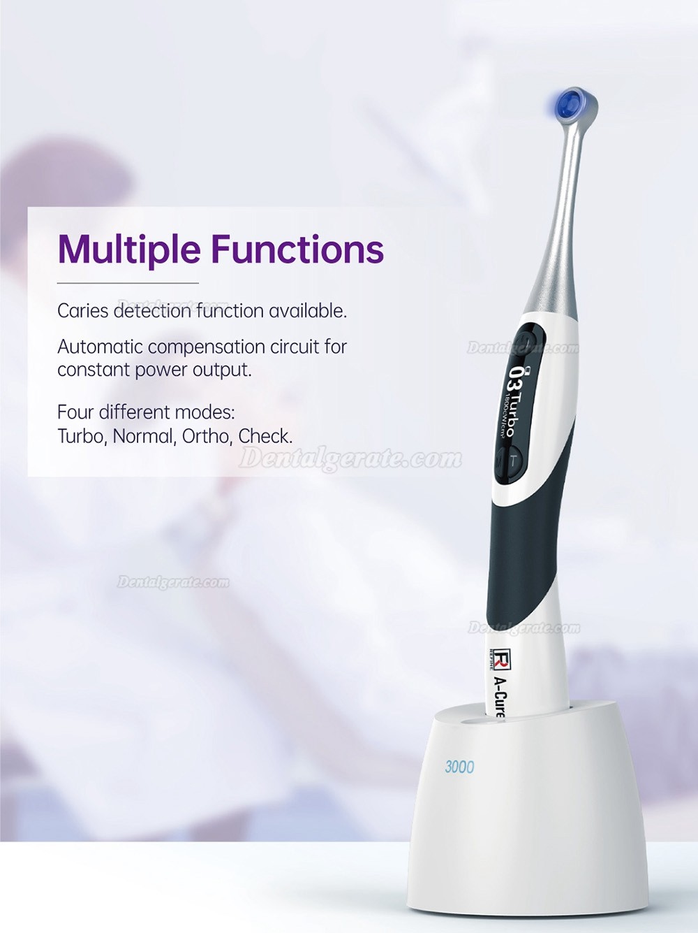 Refine&reg; A-Cure Plus polymerisationslampe zahnarzt mit radiometer & karieserkennung