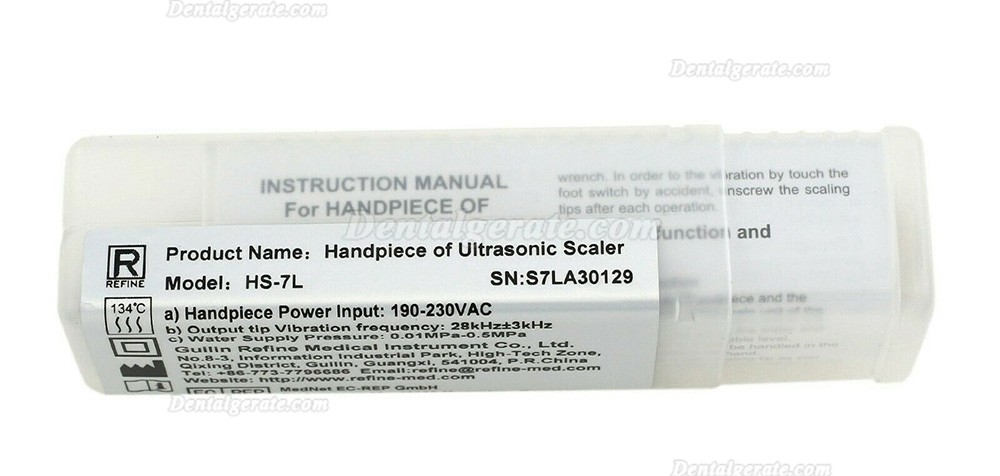 Refine&reg; HS-7L Ultraschall Scaler Handst&uuml;ck Kompatibel Satelec Acteon Suprasson P5 LED
