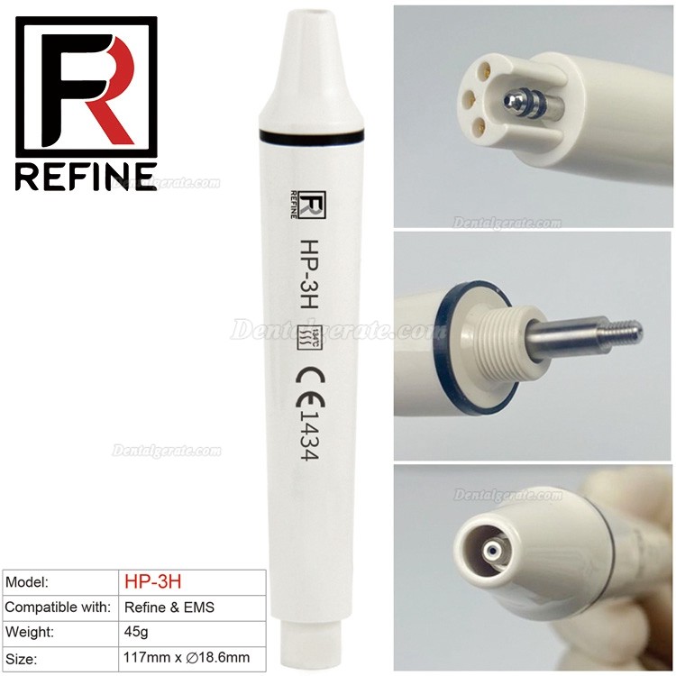 Refine® HP1/HP3/HP5L/HP6L Dental UltraschallScaler Handstück (Kompatibler EMS Woodpecker)