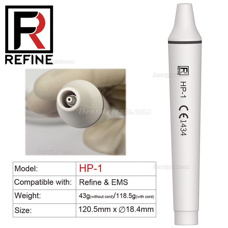 Refine® HP1/HP3/HP5L/HP6L Dental UltraschallScaler Handstück (Kompatibler EMS Woodpecker)