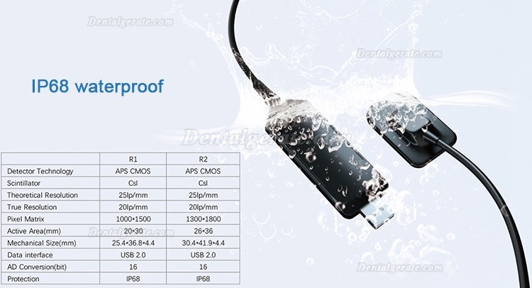 Refine R1/R2 Dental R&ouml;ntgensensor USB Handheld Digitaler Intraoral-R&ouml;ntgensensor