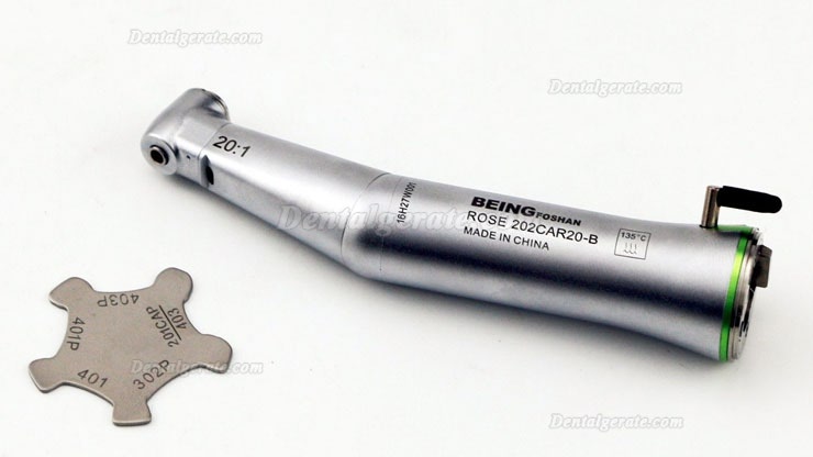 BEING 20: 1 Zahnimplantat-Chirurgie Inneres Wasser-Winkelstück-Handstück aus Glasfaser BEING 20: 1 Zahnimplantat-Chirurgie Inneres Wasser-Winkelstück-Handstück aus Glasfaser