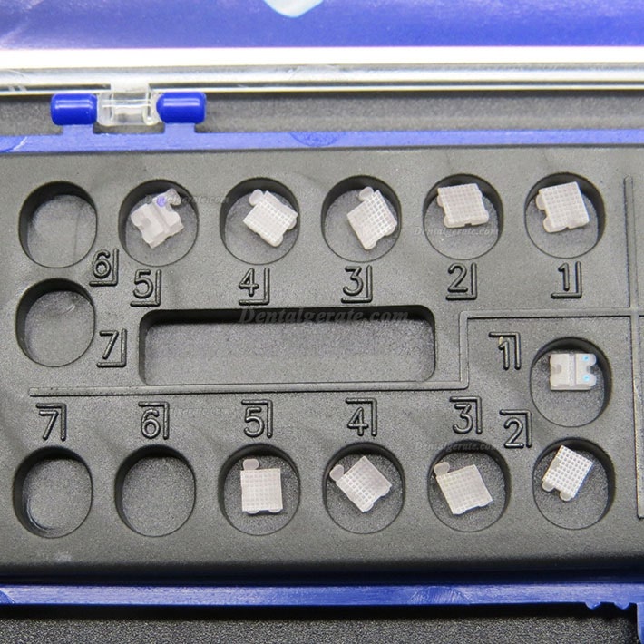 20 Boxen Dental Kieferorthop&auml;dische Keramik Brackets St&auml;nder Roth MBT 018 022 345 Haken