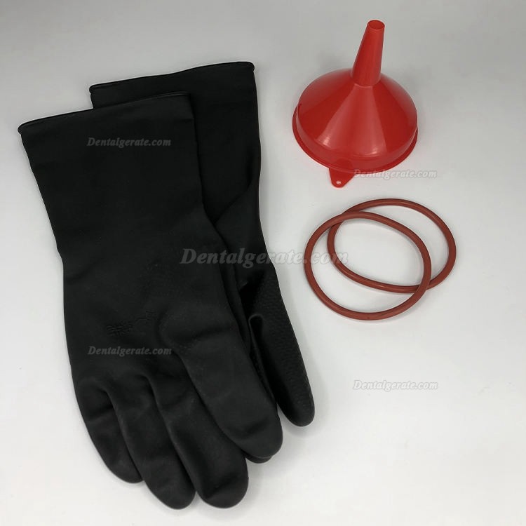 NewroDent® S-606 Dentallabor Sandstrahlgeräte Feinstrahlkabine mit zwei Stiften zum Polieren NewroDent® S-606 Dentallabor Sandstrahlgeräte Feinstrahlkabine mit zwei Stiften zum Polieren