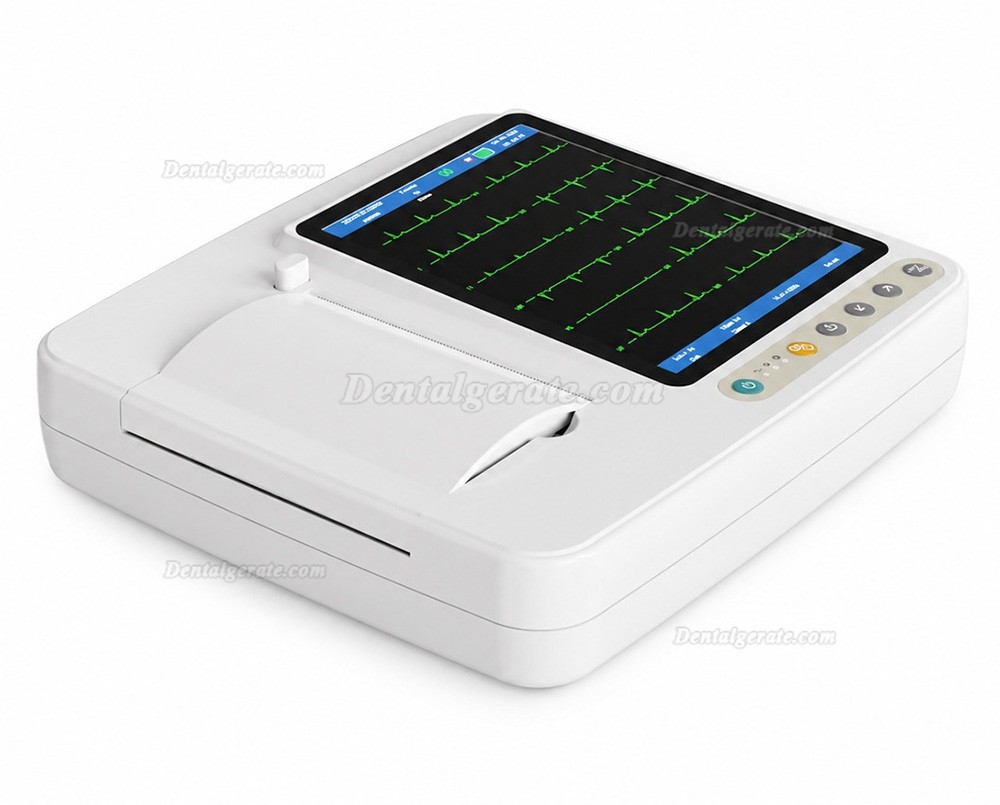 SINNOR ECG 906 12-Kanal Elektrokardiogramm (EKG-Ger&auml;t) mit 6-Kanal-Display