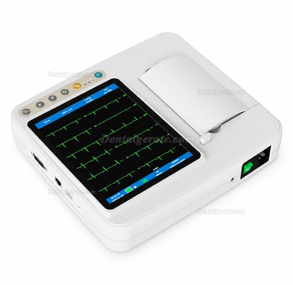 SINNOR ECG 906 12-Kanal Elektrokardiogramm (EKG-Ger&auml;t) mit 6-Kanal-Display