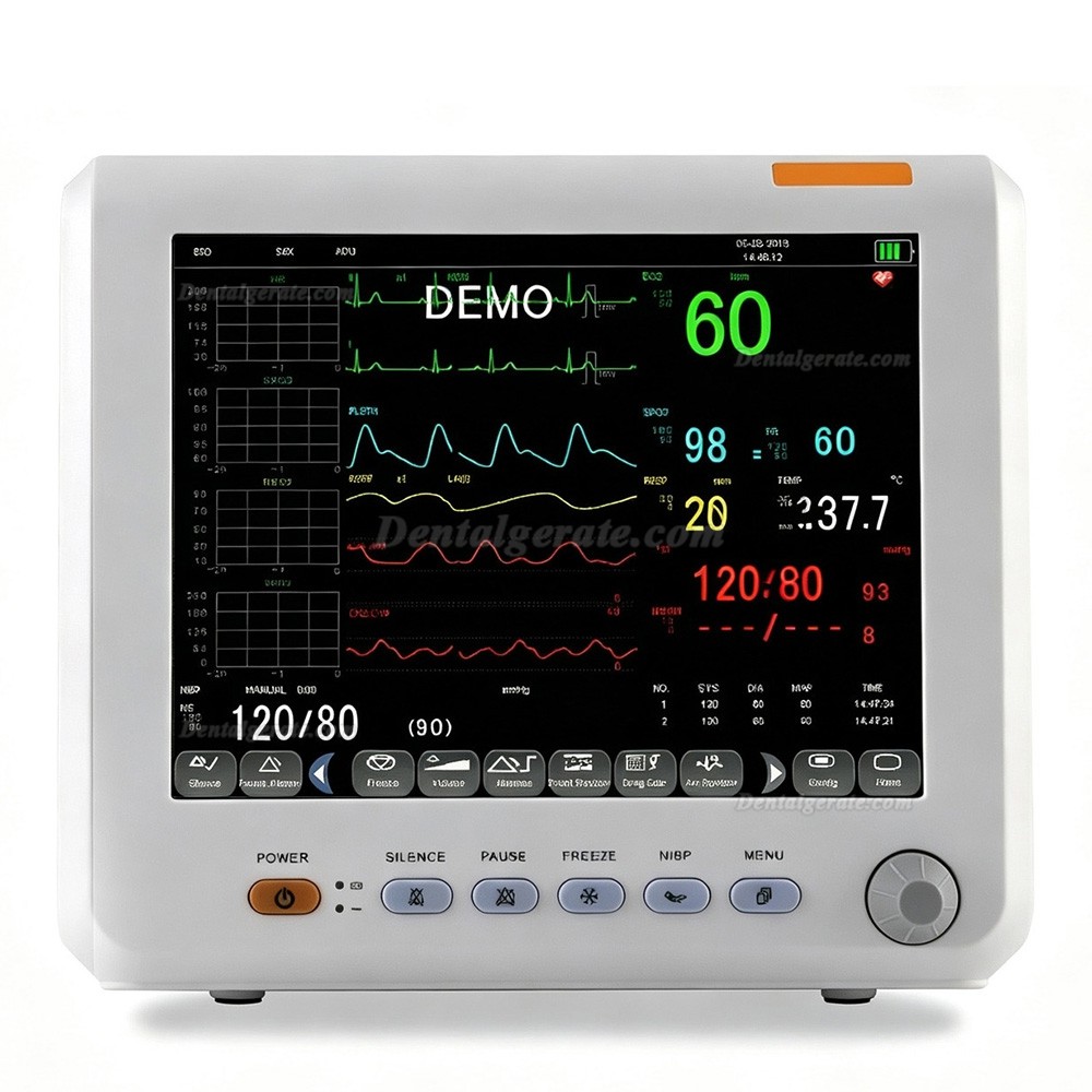 SINNOR SNP9000L-D 8-Zoll Patientenmonitor, 6 Parameter (EKG, NIBP, RESP, TEMP, SpO2, PR)
