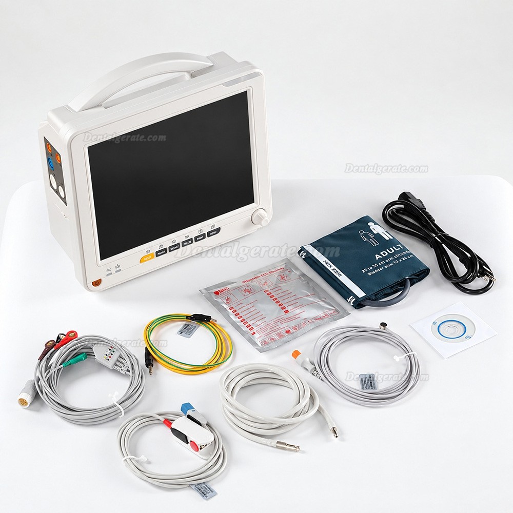 SINNOR SNP9000N 12'' Patientenmonitor 6 Parameter (EKG, Atmung, Temperatur, NIBP, SpO2, Puls)