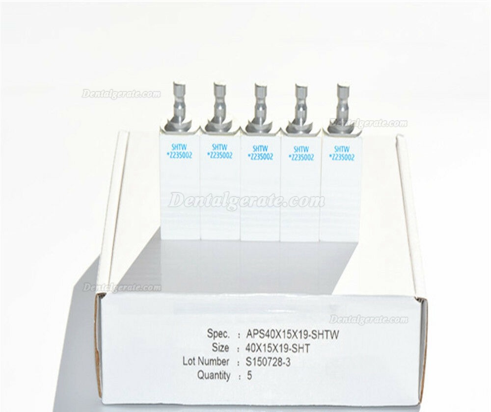5 Stück 40x15x19mm ST Vorschattiert Zirkon Ronden Zirkonoxid Fräsrohlinge (für Sirona CAD/CAM Fräsmaschine) 5 Stück 40x15x19mm ST Vorschattiert Zirkon Ronden Zirkonoxid Fräsrohlinge (für Sirona CAD/CAM Fräsmaschine)