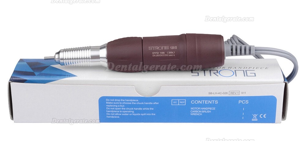STRONG 120 Dentallabor Mikromotor Handst&uuml;ck 35.000 U/min 2,35 mm