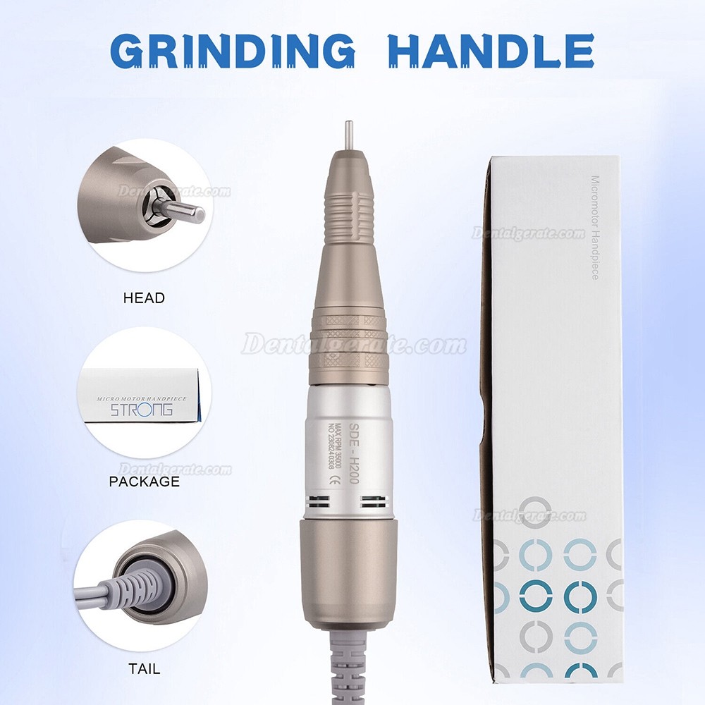 STRONG SDE-SH200 Dentallabor Mikromotor Handst&uuml;ck 2,35 mm 35.000 U/min
