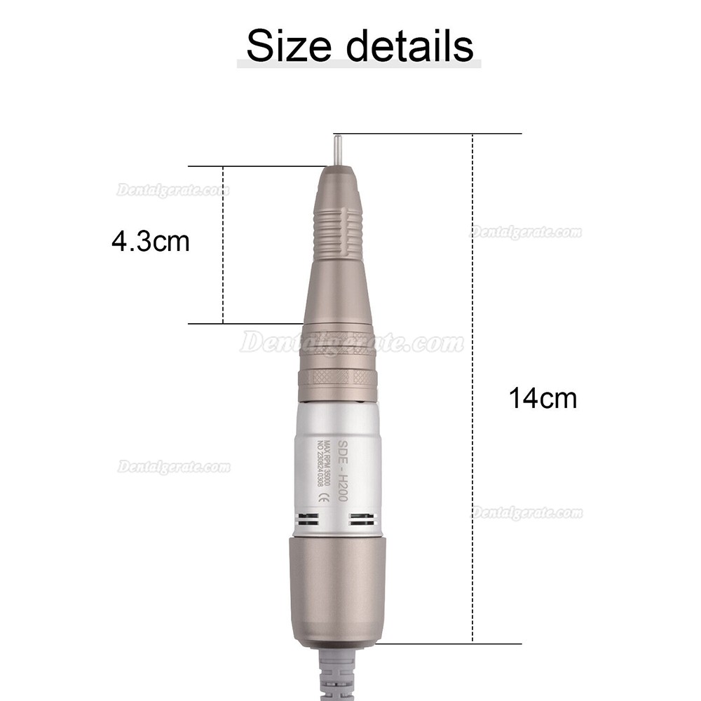 STRONG SDE-SH200 Dentallabor Mikromotor Handst&uuml;ck 2,35 mm 35.000 U/min