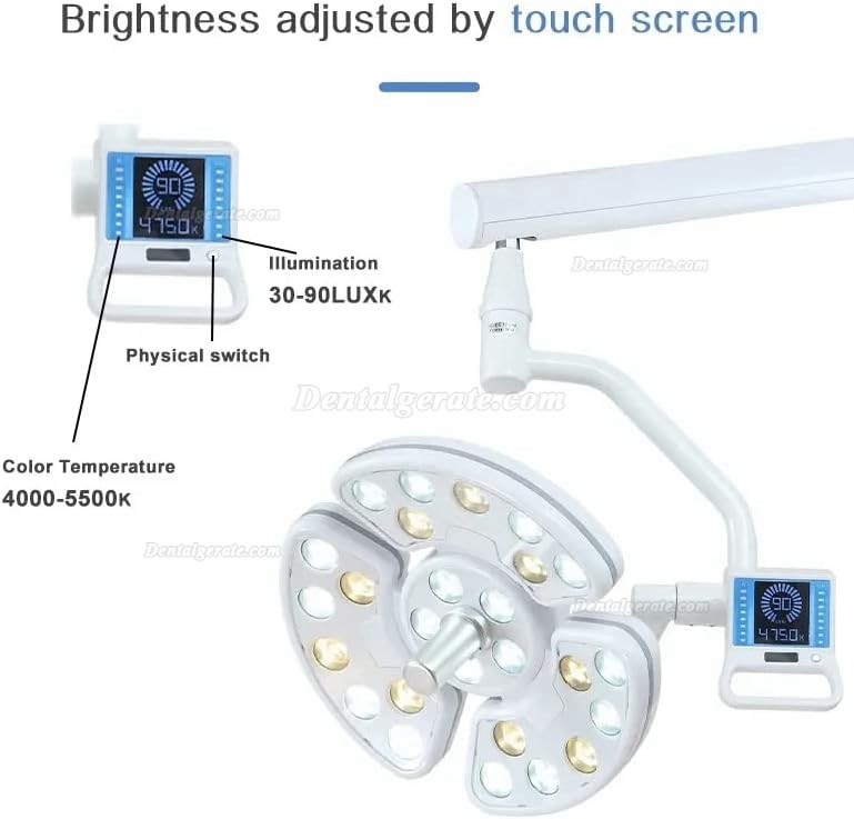 Saab KY-P138-2 Deckenmontierte Zahn&auml;rztliche Schattenlose OP-Lampe / Zahnarztlampe 52 LEDs