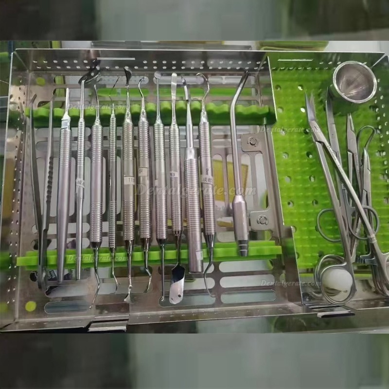 Dentium Oralchirurgie Kit 18-teiliges Zahnimplantat Chirurgie Set Basis Instrumentenset