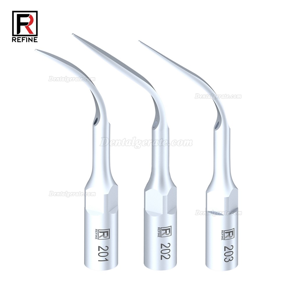 5 Stück Refine® Piezo Spitzen für Prophylaxe 201 202 203 Kompatibel mit KAVO PiezoLed Ultraschall Scaler Handstück