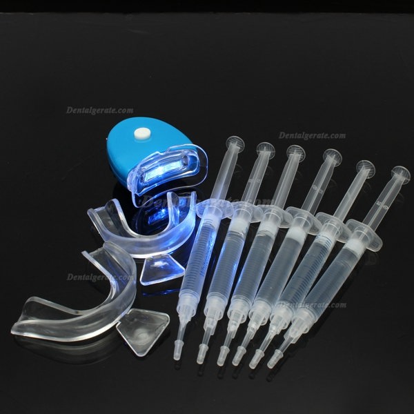Zahnaufhellung kit bleaching gel + zahnschale + mini bleaching lampe + zahnschattenf&uuml;hrung
