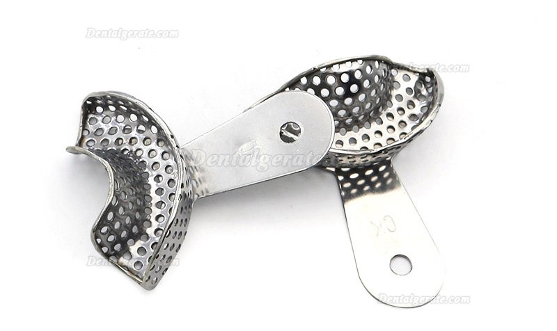 2Stk. / Packung Dental Edelstahl Abforml&ouml;ffel Abdruckl&ouml;ffel (Obere und untere L M S Anterior Lateral)