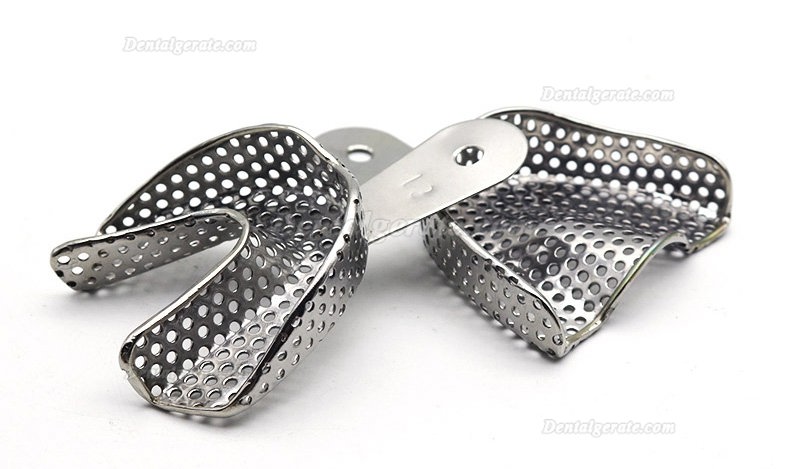 2Stk. / Packung Dental Edelstahl Abforml&ouml;ffel Abdruckl&ouml;ffel (Obere und untere L M S Anterior Lateral)