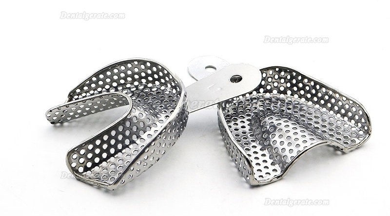2Stk. / Packung Dental Edelstahl Abforml&ouml;ffel Abdruckl&ouml;ffel (Obere und untere L M S Anterior Lateral)