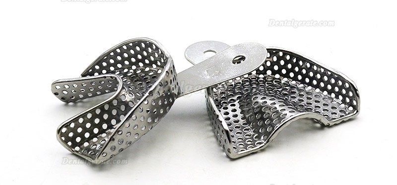 2Stk. / Packung Dental Edelstahl Abforml&ouml;ffel Abdruckl&ouml;ffel (Obere und untere L M S Anterior Lateral)