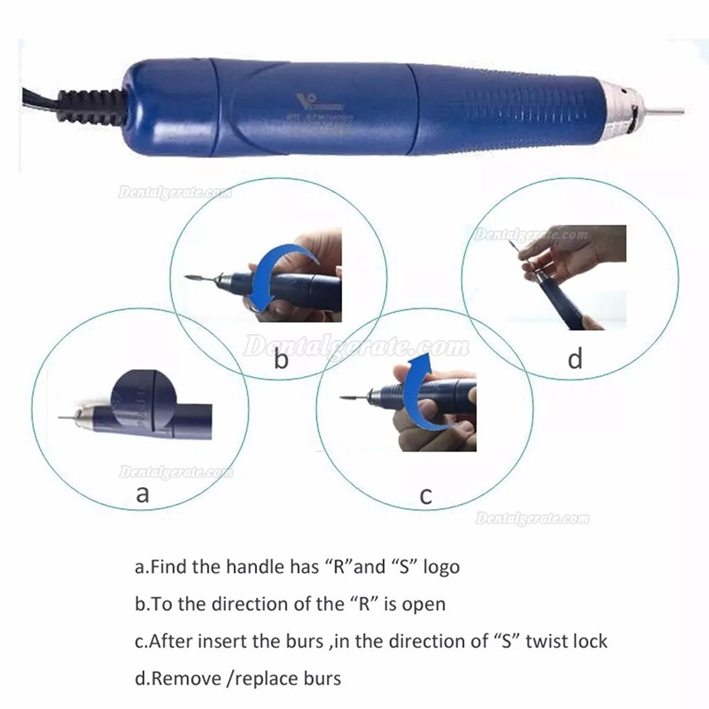 StrongDrill Q9T-R-M90000 Zahnmedizinisches Mikromotor B&uuml;rstenloses Handst&uuml;ck 50K U/min