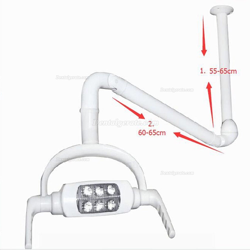 Dental 8W Chirurgische Deckenleuchte LED Chirurgisch Licht Lampe mit Stützarm
