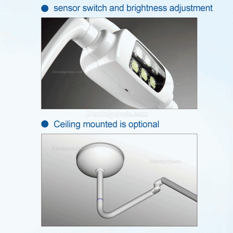 Dental 8W Chirurgische Deckenleuchte LED Chirurgisch Licht Lampe mit Stützarm
