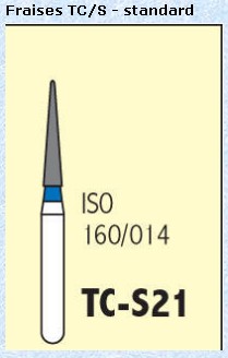 1.6mm Diamantbohrer Bits Bohrer FG TC-S21 100 St&uuml;ck