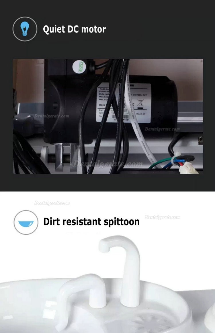 TJ TJ2688 A1-1 PU Ledergesteuerter integraler Stuhl der Dentaleinheit