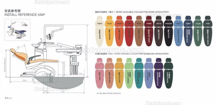 TJ2688 E5 Classic Dauerhafte Behandlungseinheit f&uuml;r Zahnarztst&uuml;hle f&uuml;r die von der FDA zugelassene Zahnklinik