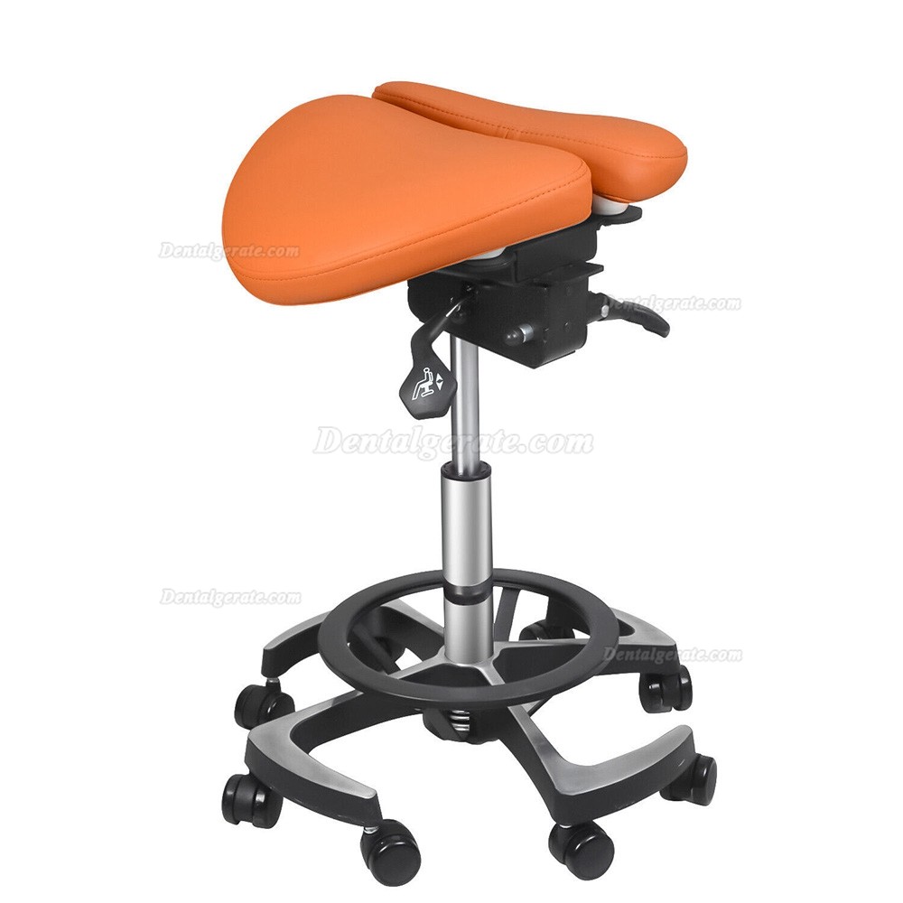 TYTC 096-2 Dental Sattelst&uuml;hle Ergonomischer Doppelklappen-Sattelst&uuml;hle mit Fu&szlig;steuerung (9 Farben)