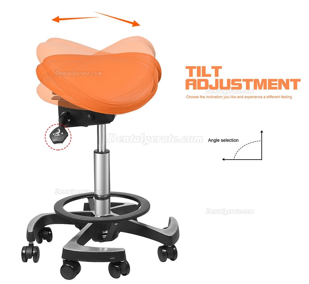 TYTC 096-2 Dental Sattelst&uuml;hle Ergonomischer Doppelklappen-Sattelst&uuml;hle mit Fu&szlig;steuerung (9 Farben)