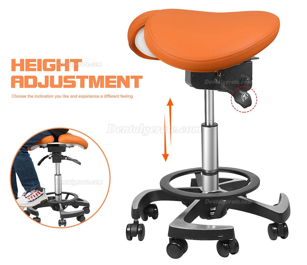 TYTC 096-2 Dental Sattelst&uuml;hle Ergonomischer Doppelklappen-Sattelst&uuml;hle mit Fu&szlig;steuerung (9 Farben)