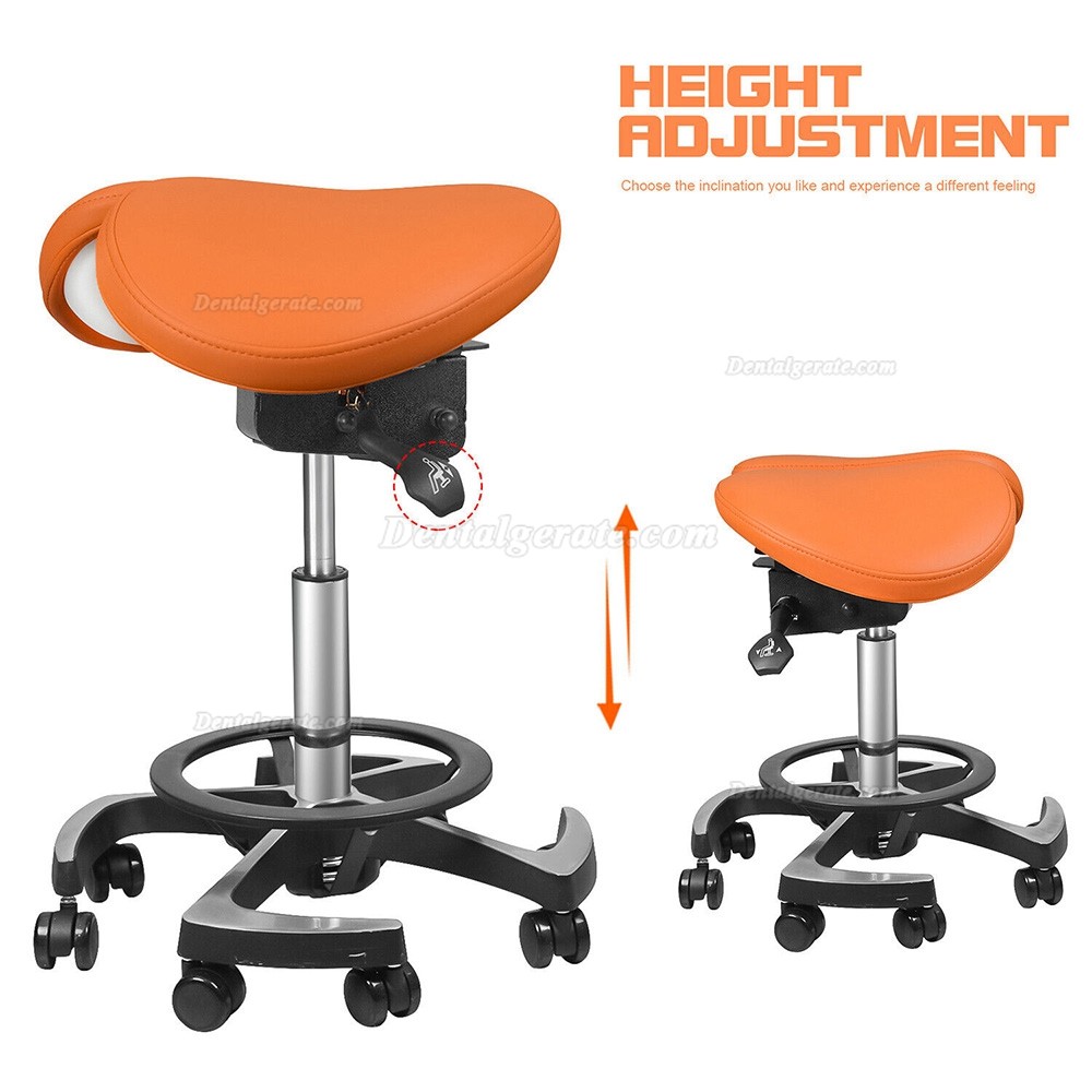 TYTC 096-2 Dental Sattelst&uuml;hle Ergonomischer Doppelklappen-Sattelst&uuml;hle mit Fu&szlig;steuerung (9 Farben)