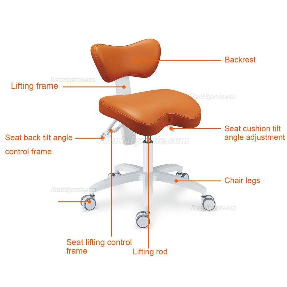 TYTC PLST-060 Zahnärztliche Assistenzstühle Ergonomischer Sentist Hocker (Sitzkissen/Rückenlehnenwinkel verstellbar) TYTC PLST-060 Zahnärztliche Assistenzstühle Ergonomischer Sentist Hocker (Sitzkissen/Rückenlehnenwinkel verstellbar)