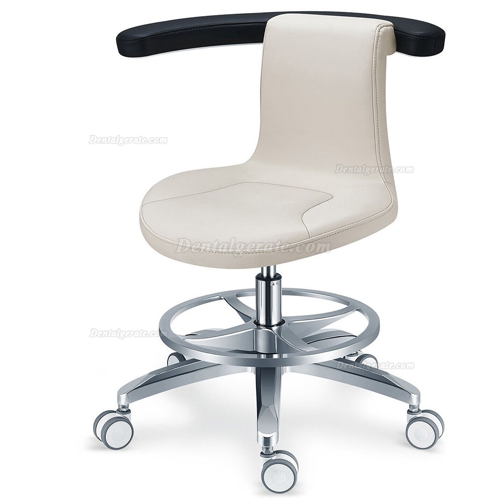 TYTC PLST-061 Dentalhygienikerhocker Krankenschwesterstuhl mit Armlehne + Fu&szlig;ring