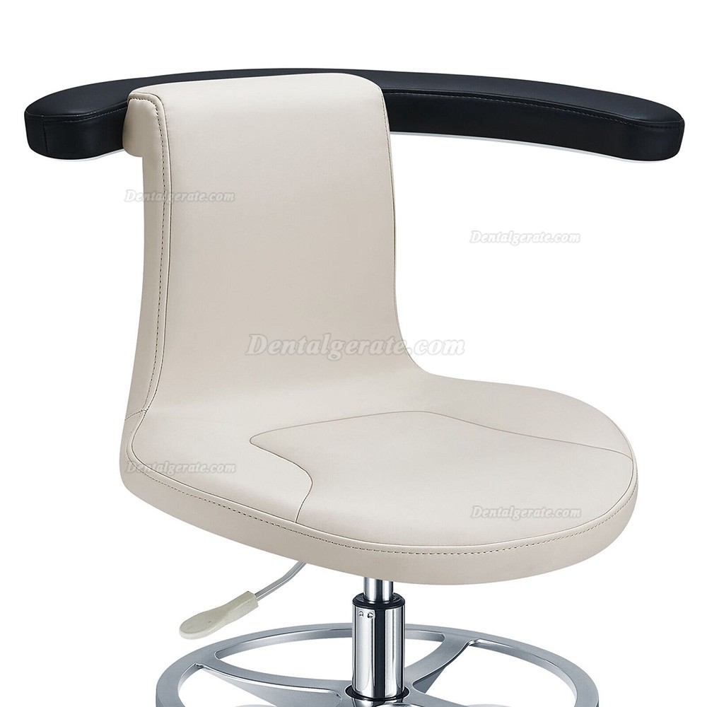 TYTC PLST-061 Dentalhygienikerhocker Krankenschwesterstuhl mit Armlehne + Fu&szlig;ring