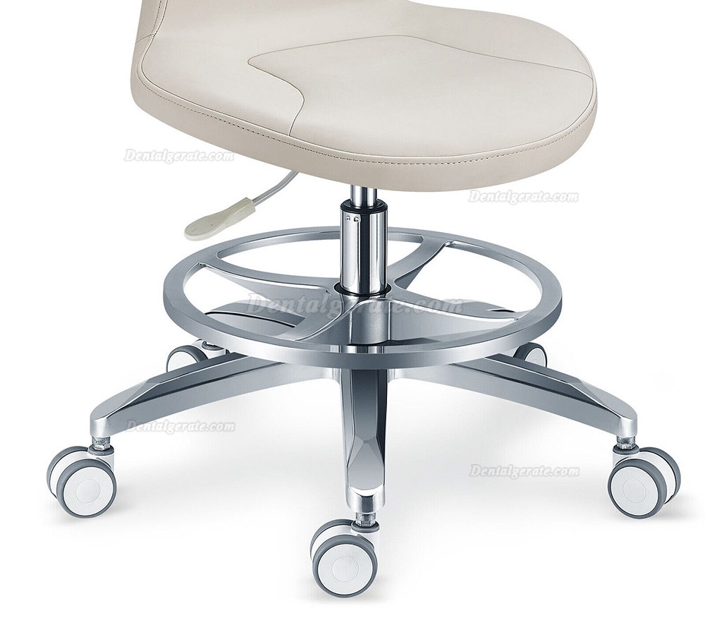 TYTC PLST-061 Dentalhygienikerhocker Krankenschwesterstuhl mit Armlehne + Fu&szlig;ring