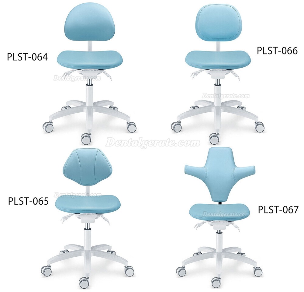 TYTC PLST-064-067 Zahn&auml;rztliche Assistenzst&uuml;hle Ergonomischer Zahnarzt Hocker (Verstellbare Sitz- und R&uuml;ckenlehnenwinkel)
