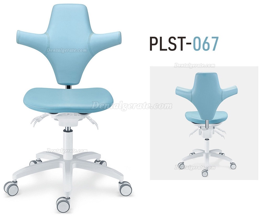 TYTC PLST-064-067 Zahn&auml;rztliche Assistenzst&uuml;hle Ergonomischer Zahnarzt Hocker (Verstellbare Sitz- und R&uuml;ckenlehnenwinkel)