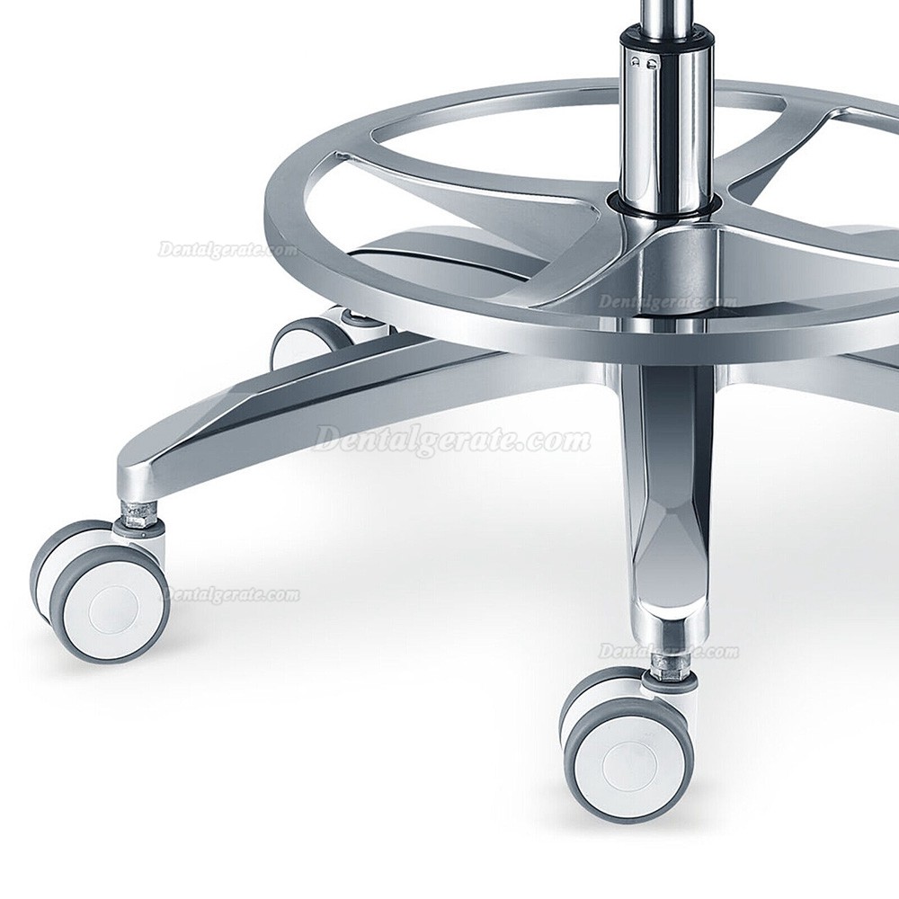 TYTC PLST-082-085 Dentalmikroskop Bedienerstuhl Ergonomischer Dentalhocker mit Armlehnen + R&uuml;ckenlehne + Fu&szlig;ring