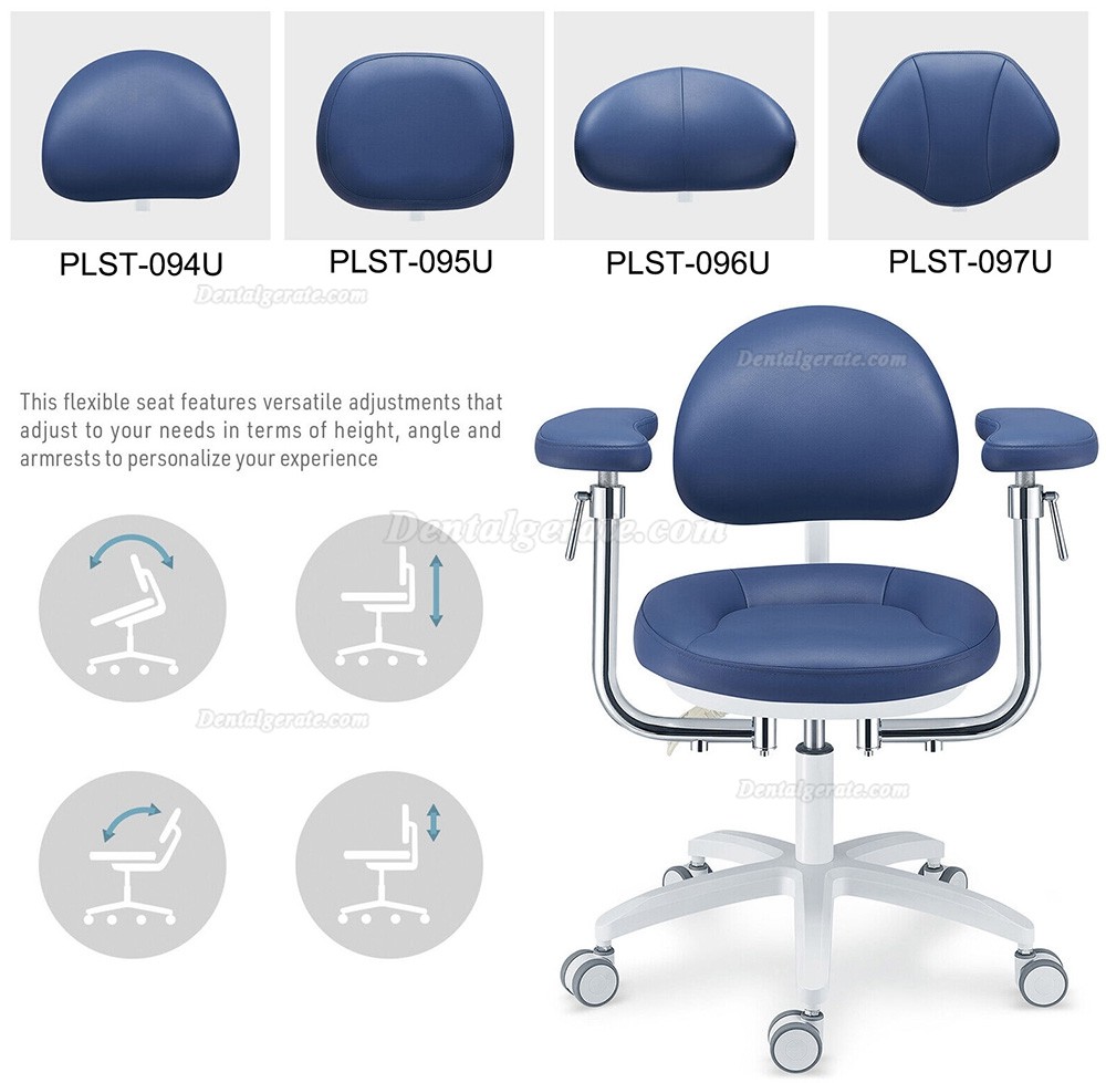 TYTC U-Serie PLST-094-097 Dentalmikroskop Bedienerstuhl mit Verstellbaren Drehbaren Armlehnen