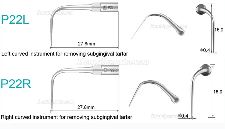 5 St&uuml;cke Refine&reg; Ultraschall Scaler Spitzen f&uuml;r Parodontologie P2L P2R P2LD P2RD P5 P6 P7 P8 P10 P11 P12 P14L Kompatibel EMS Woodpecker