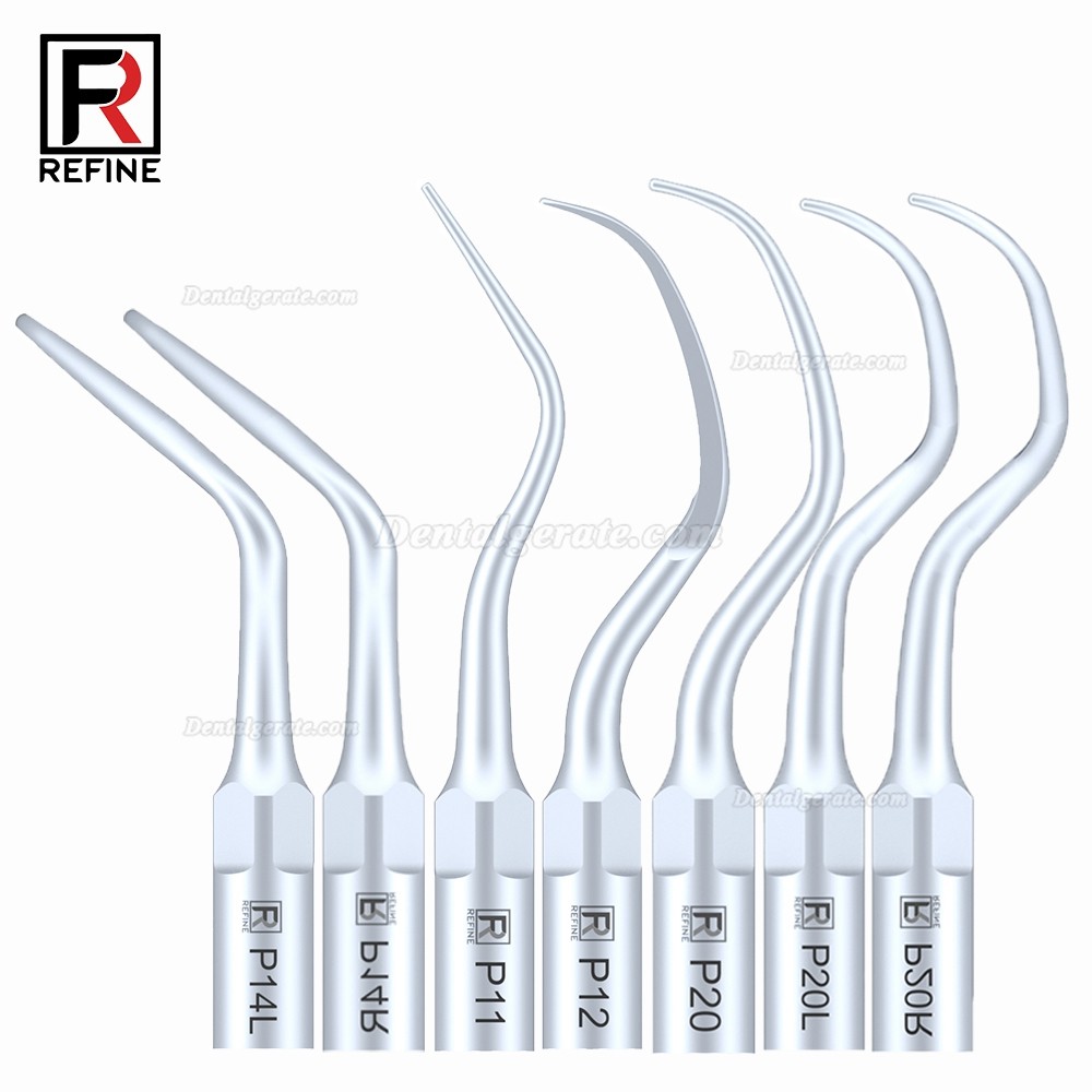 5 St&uuml;cke Refine&reg; Ultraschall Scaler Spitzen f&uuml;r Parodontologie P2L P2R P2LD P2RD P5 P6 P7 P8 P10 P11 P12 P14L Kompatibel EMS Woodpecker