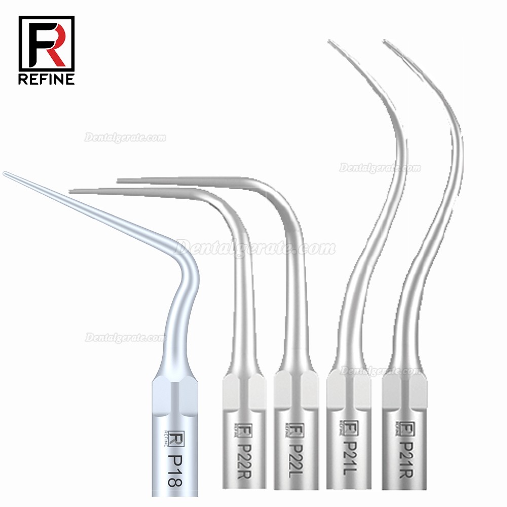 5 St&uuml;cke Refine&reg; Ultraschall Scaler Spitzen f&uuml;r Parodontologie P2L P2R P2LD P2RD P5 P6 P7 P8 P10 P11 P12 P14L Kompatibel EMS Woodpecker